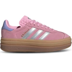 Adidas Gazelle Bold Kids True Pink Gum Silver Purple< Trainers