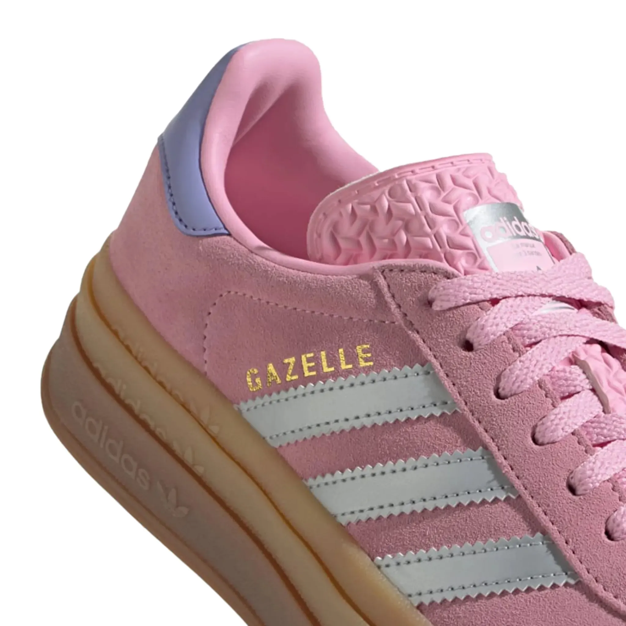 Adidas Gazelle Bold Kids True Pink Gum Silver Purple< Trainers