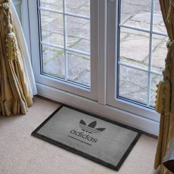 Project Crepslocker Adidas Originals Light Grey Doormat 70x40cm< Rugs & Mats|Designer Home Accessories