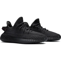 Adidas Yeezy Boost 350 V2 Static Black Non Reflective< Black Trainers|Trainers