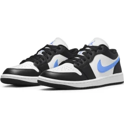 Air Jordan 1 Low Black University Blue White (W)< Black Trainers|Trainers