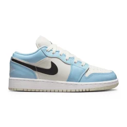 Air Jordan 1 Low Ice Blue Black (GS)< Trainers