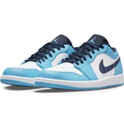 Air Jordan 1 Low UNC University Blue Black< Trainers