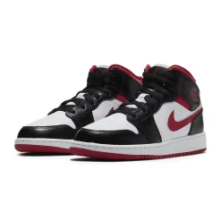 Air Jordan 1 Mid Gym Red Black White (GS)< Trainers