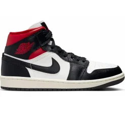 Air Jordan 1 Mid Gym Red Panda (W)< White Trainers|Trainers