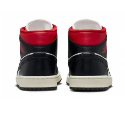 Air Jordan 1 Mid Gym Red Panda (W)< White Trainers|Trainers