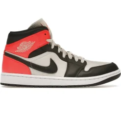 Air Jordan 1 Mid Newsprint Light Orewood Brown (W)< Trainers
