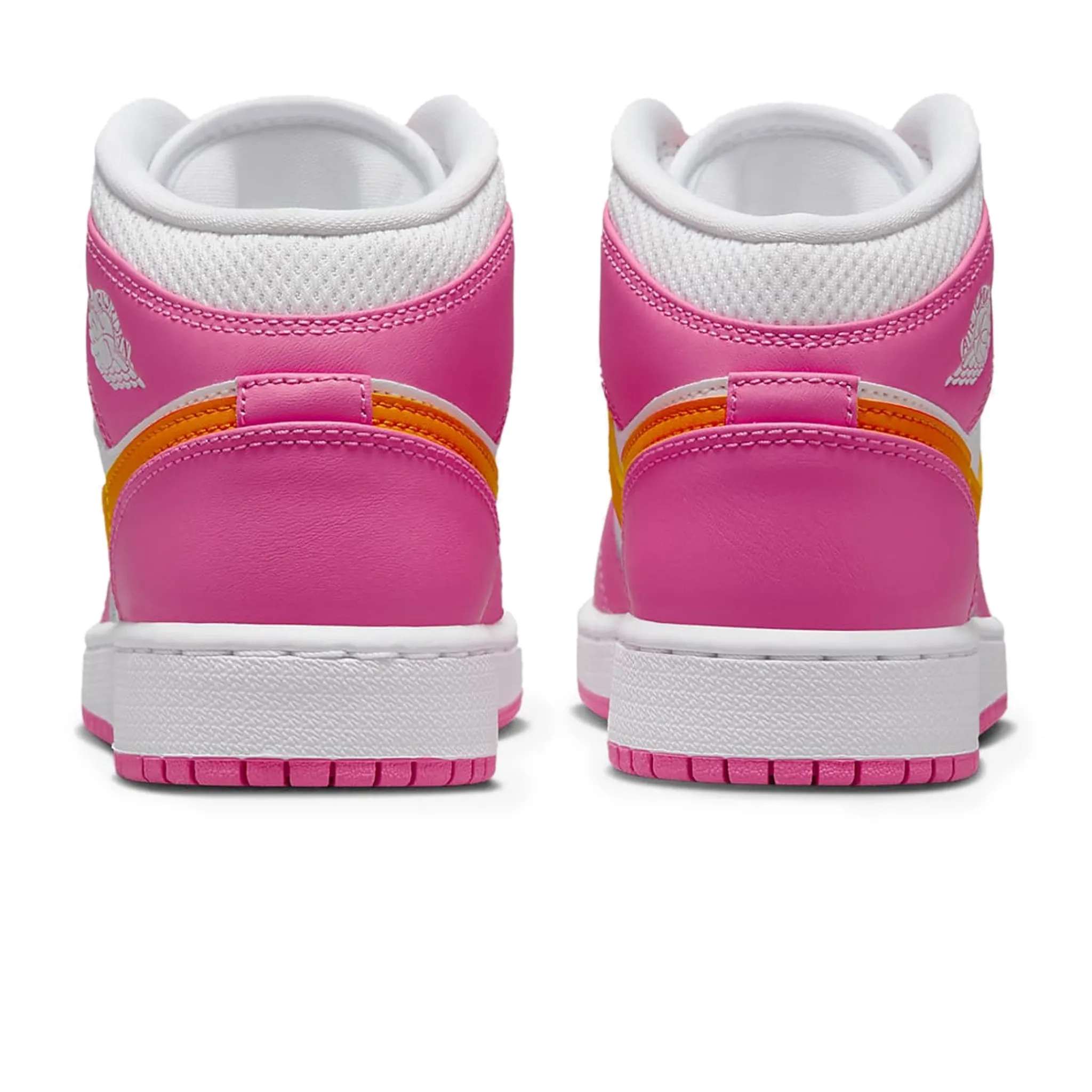 Air Jordan 1 Mid Pinksickle Safety Orange (GS)< Trainers