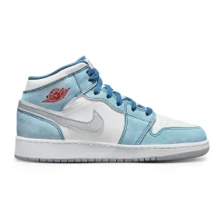 Air Jordan 1 Mid SE French Blue Light Steel (GS)< Trainers