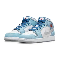 Air Jordan 1 Mid SE French Blue Light Steel (GS)< Trainers