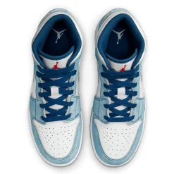 Air Jordan 1 Mid SE French Blue Light Steel (GS)< Trainers
