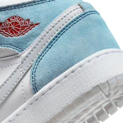 Air Jordan 1 Mid SE French Blue Light Steel (GS)< Trainers