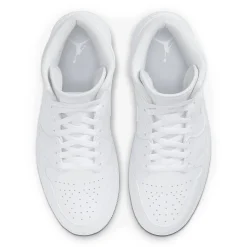 Air Jordan 1 Mid Triple White< White Trainers|Trainers