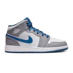 Air Jordan 1 Mid True Blue Cement (GS)< Trainers