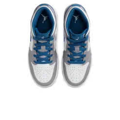 Air Jordan 1 Mid True Blue Cement (GS)< Trainers