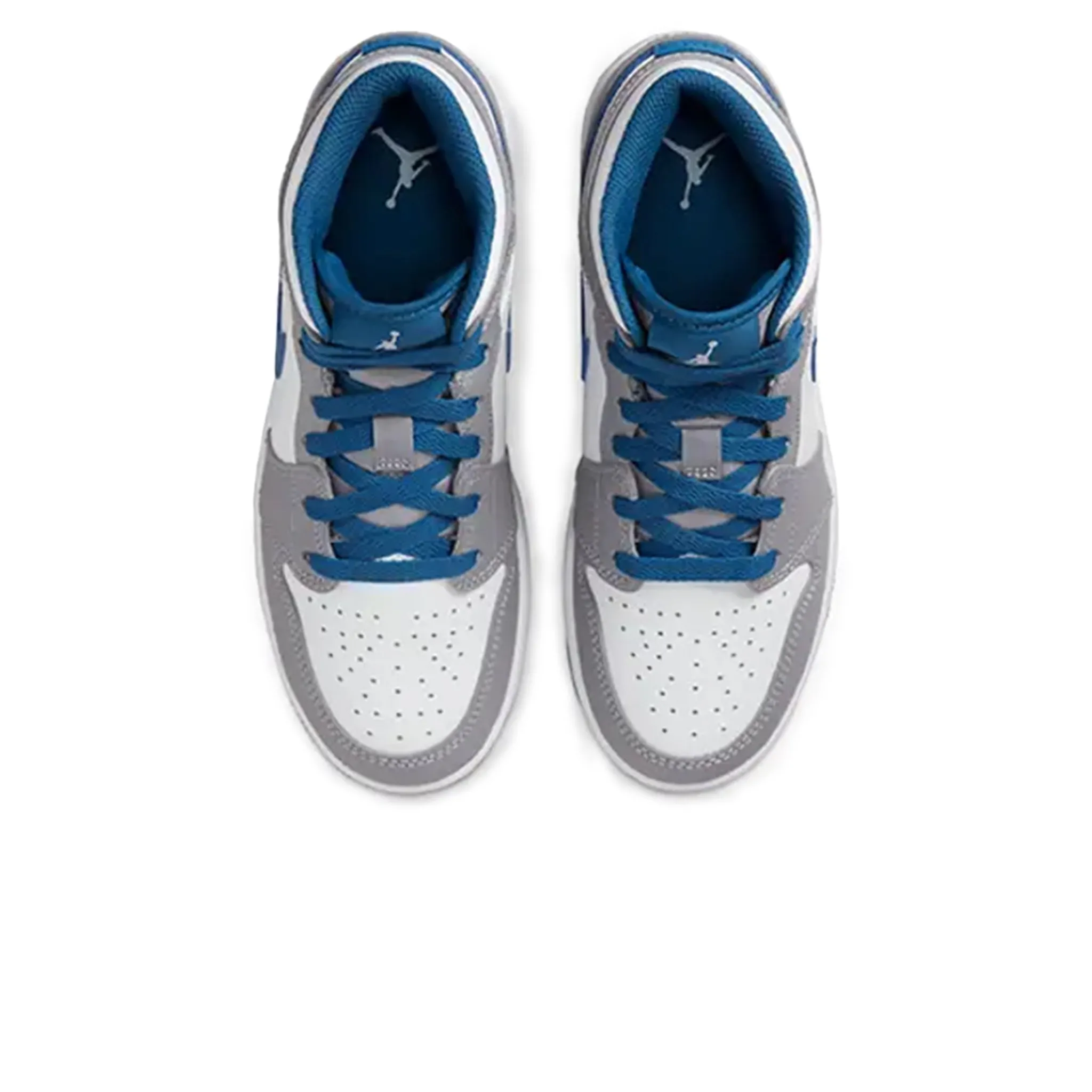 Air Jordan 1 Mid True Blue Cement (GS)< Trainers