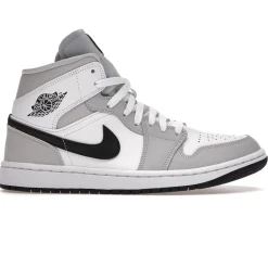 Air Jordan 1 Mid White Light Smoke Grey (W)< Trainers