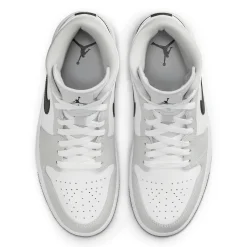 Air Jordan 1 Mid White Light Smoke Grey (W)< Trainers