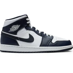 Air Jordan 1 Mid White Metallic Gold Obsidian< Trainers