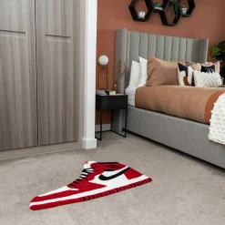 Project Crepslocker Air Jordan 1 OG Chicago Custom Handmade Rug< Rugs & Mats|Designer Home Accessories