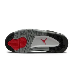 Air Jordan 4 Retro Black Canvas (GS)< Black Trainers|Trainers