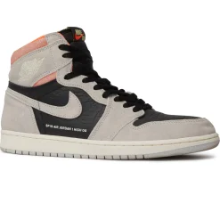 Air Jordan 1 Retro High Neutral Grey Hyper Crimson< Trainers