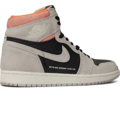 Air Jordan 1 Retro High Neutral Grey Hyper Crimson< Trainers