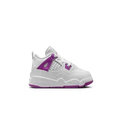Air Jordan 4 Retro Hyper Violet (TD)< White Trainers|Trainers