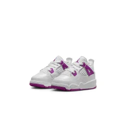 Air Jordan 4 Retro Hyper Violet (TD)< White Trainers|Trainers
