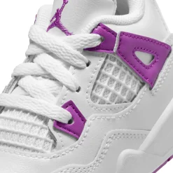 Air Jordan 4 Retro Hyper Violet (TD)< White Trainers|Trainers
