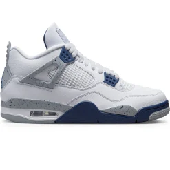 Air Jordan 4 Retro Midnight Navy< White Trainers|Trainers