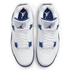Air Jordan 4 Retro Midnight Navy< White Trainers|Trainers