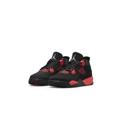 Air Jordan 4 Retro Red Thunder (PS)< Black Trainers|Trainers