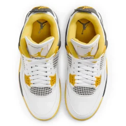 Air Jordan 4 Retro Vivid Sulfur (W)< White Trainers|Trainers