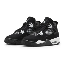 Air Jordan 4 Retro White Thunder (GS)< Trainers|Black Trainers
