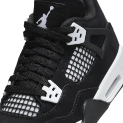 Air Jordan 4 Retro White Thunder (GS)< Trainers|Black Trainers