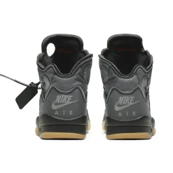 Air Jordan 5 x Off White Muslin< Black Trainers|Trainers