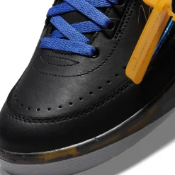 Air Jordan 2 X Off-White Retro Low Black Blue< Black Trainers|Trainers