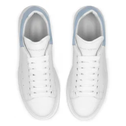 Alexander Mcqueen Raised Sole White Blue Sneaker< White Trainers|Designer Trainers