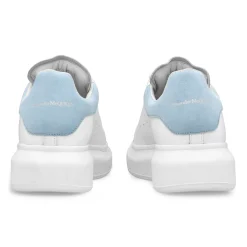 Alexander Mcqueen Raised Sole White Blue Sneaker< White Trainers|Designer Trainers
