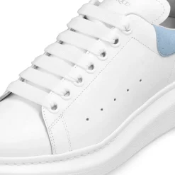 Alexander Mcqueen Raised Sole White Blue Sneaker< White Trainers|Designer Trainers