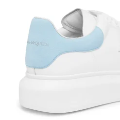 Alexander Mcqueen Raised Sole White Blue Sneaker< White Trainers|Designer Trainers