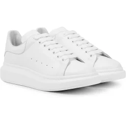 Alexander Mcqueen Raised Sole White Sneaker< White Trainers|Designer Trainers