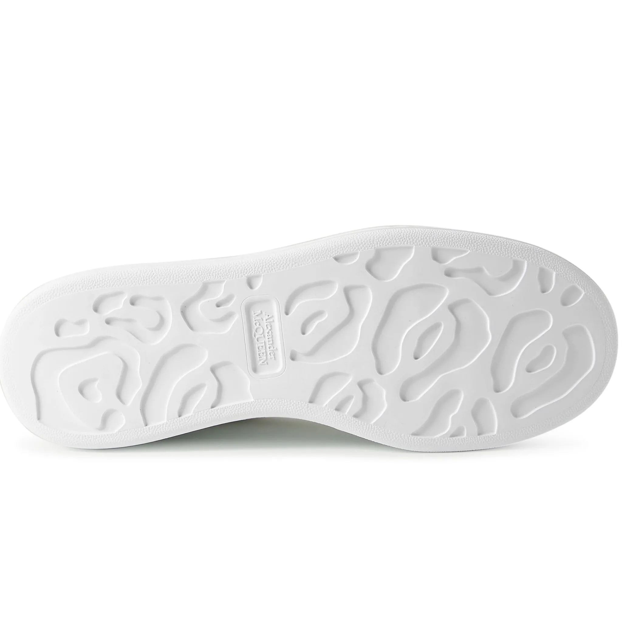 Alexander Mcqueen Raised Sole White Black Sneaker< White Trainers|Designer Trainers