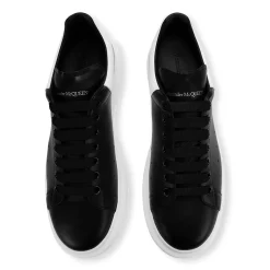 Alexander Mcqueen Raised Sole Black White Sneaker< Black Trainers|Designer Trainers