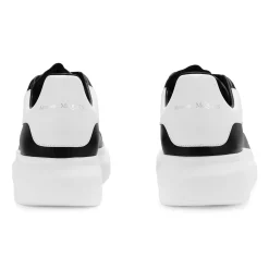 Alexander Mcqueen Raised Sole Black White Sneaker< Black Trainers|Designer Trainers