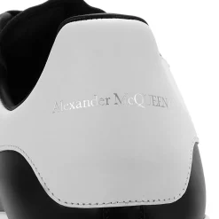 Alexander Mcqueen Raised Sole Black White Sneaker< Black Trainers|Designer Trainers