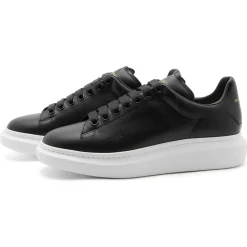 Alexander Mcqueen Raised Sole Black Sneaker (W)< Black Trainers|Designer Trainers