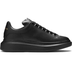 Alexander Mcqueen Raised Sole Triple Black Sneaker< Black Trainers|Designer Trainers