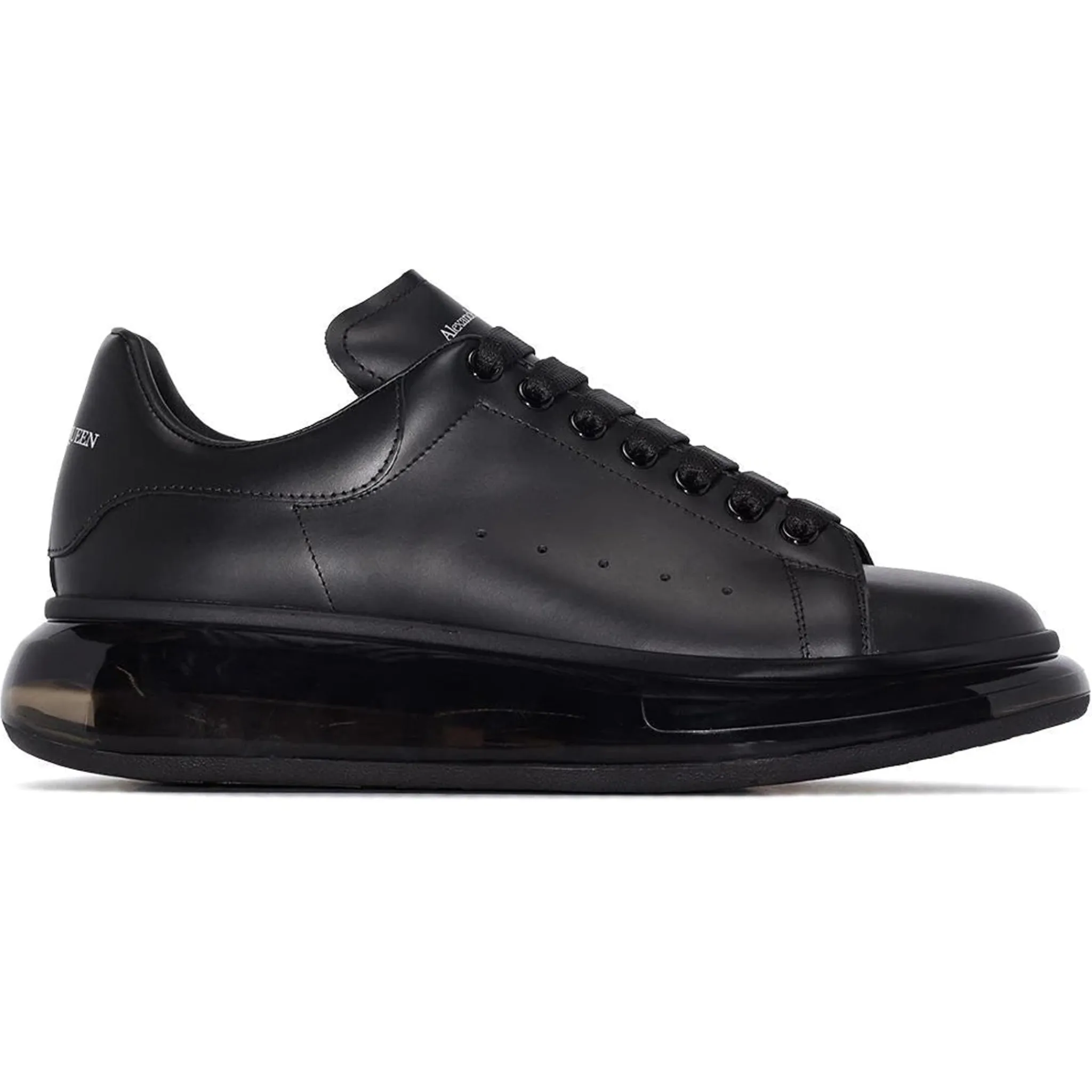 Alexander Mcqueen Raised Sole Black Bubble Sneaker< Black Trainers|Designer Trainers